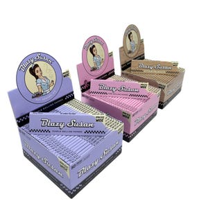 Blazy Susan King Size Slim Papers and Pink Filter Tips Various Options