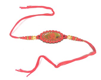MontCherry Brand Deluxe Fancy Rakhi Bracelet Thread Raksha Bandhan Hindu Indian Festival Wrist Band in Various Designs