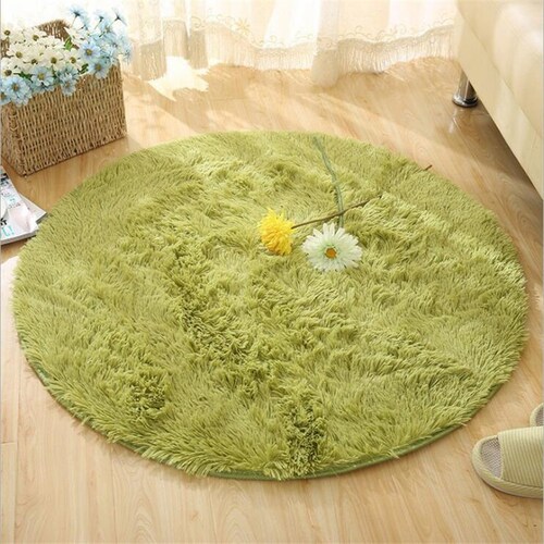 Round Fluffy Carpet/rug for Bedroom Soft Floor Mat Living Room Etsy