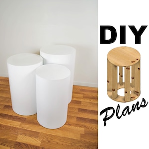 Plinths PLANS with Measurements - DIGITAL DOWNLOAD (These are 0nly plans on how to build yourself)