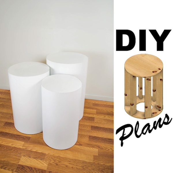 DIY Plinth Plans with Measurements – Small, Medium, Large (Digital Download)