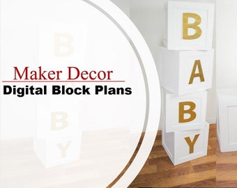 Baby box PLANS with Measurements- DIGITAL DOWNLOAD (These are only plans on how to build yourself)