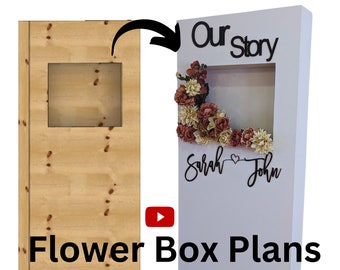 Flower Box Telón de fondo PLANOS Direcciones con medidas- DESCARGA DIGITAL (Estos son sólo planes sobre cómo construir usted mismo)