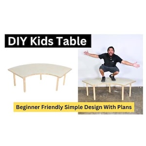 PLANOS de mesa para niños Serpentine con medidas - DESCARGA DIGITAL (Estos son solo planos sobre cómo construirlo usted mismo)