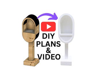 PLANOS de fondo para poste de cabina de teléfono con medidas - DESCARGA DIGITAL (Estos son solo planos sobre cómo construirlo usted mismo)