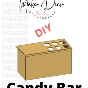 Foldable Bar Cart Candy Cart Plans with Measurements- DIGITAL DOWNLOAD Directions (These are only Plans on how to build yourself)