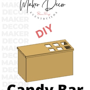 Foldable Bar Cart Candy Cart Plans with Measurements- DIGITAL DOWNLOAD Directions (These are only Plans on how to build yourself)