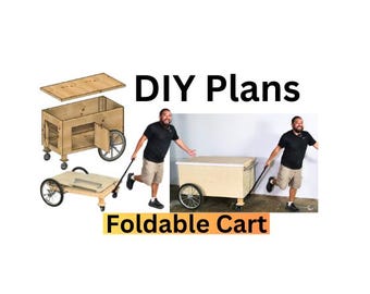 PLANOS para carrito de dulces en el centro de la ciudad: planos plegables con medidas: DESCARGA DIGITAL (estos son solo planos sobre cómo construirlo usted mismo)
