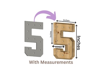 Marquee #5 Full Measurement Plans 4ft Tall