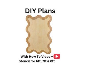 PLANOS de fondo de pared ondulado con medidas - DESCARGA DIGITAL (Estos son solo planos sobre cómo construirlo usted mismo)