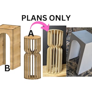 Plinth Prop Table Decoration- DIGITAL DOWNLOAD (These are only plans on how to build yourself)