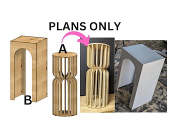 Plinth Prop Tischdekoration - DIGITAL DOWNLOAD (Dies sind nur Pläne, wie Sie selbst bauen können)