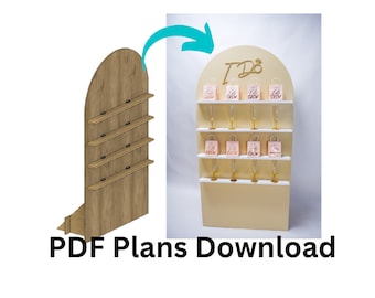 Treat Wall PLANS with Measurements- DIGITAL DOWNLOAD (These are only plans on how to build yourself)