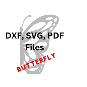 レーザー、CNC、Cricut 用のバタフライ ファイル - PDF/SVG/Dxf