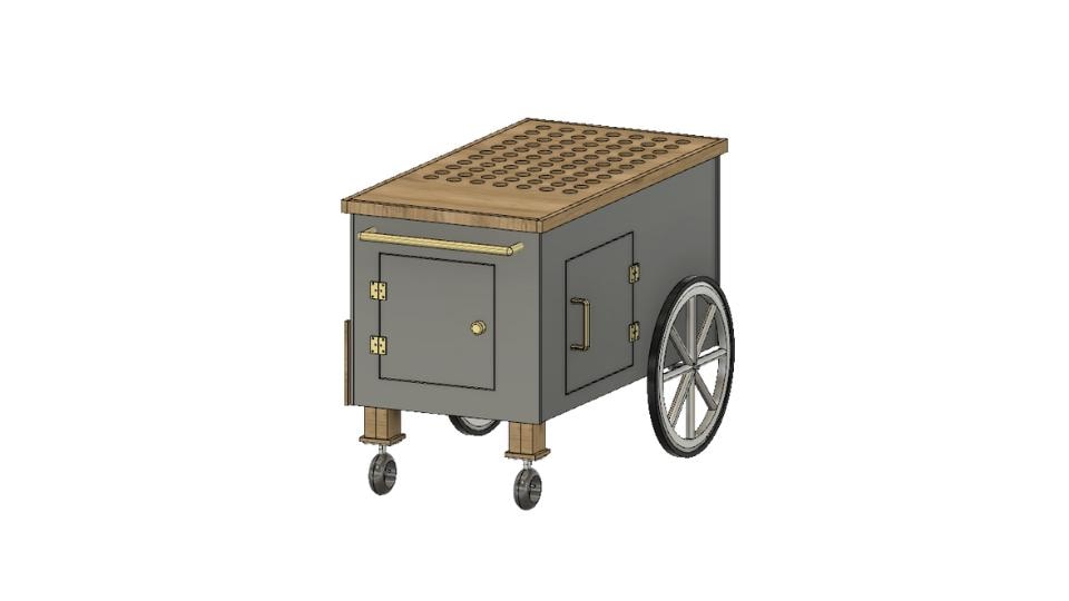 Shot Glass Cart (foldable) PLANS With Measurements - DIGITAL DOWNLOAD ...