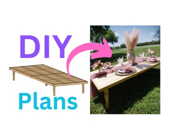 PLANOS de mesa de picnic con medidas- DESCARGA DIGITAL (Estos son sólo planos sobre cómo construir usted mismo)