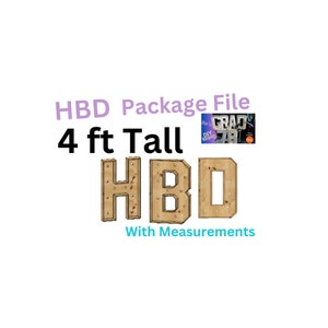 Marquee Package (HBD) Full Measurement Plans 4ft Tall Directions Digital Download