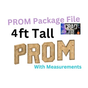 Marquee Package (PROM) Full Measurement Plans 4ft Tall Directions Digital Download