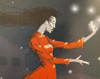 Matted Art Print - Priestess of Water