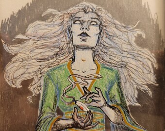Small Original Artwork - "Sorceress"