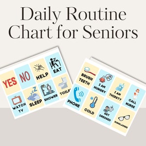 Dementia Care Chart, Printable Flash Cards,Visual Cards,Memory Care,Elderly Care Activity,Senior Care