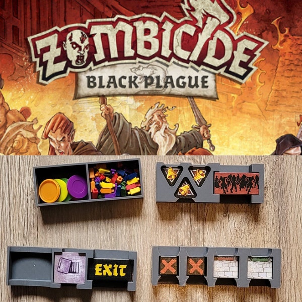 Rangement insert organiseur pour le jeu zombicide black plague