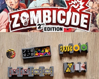 Storage insert organizer for the game zombicide 2nd edition