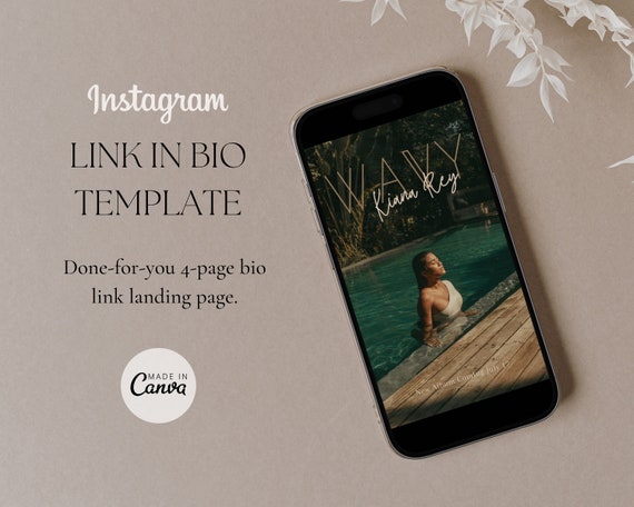 Musician Canva Link in Bio Template, Instagram Landing Page (Digital Download)