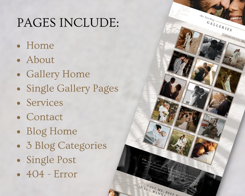 Showit Website Template Showit Template for Photographers Etsy Showit Website Template Showit Template for Photographers Etsy