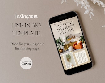Canva Link in Bio Template for Filmmakers and Photographers, Instagram ...
