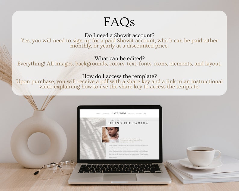 Showit Website Template Showit Template for Photographers Etsy