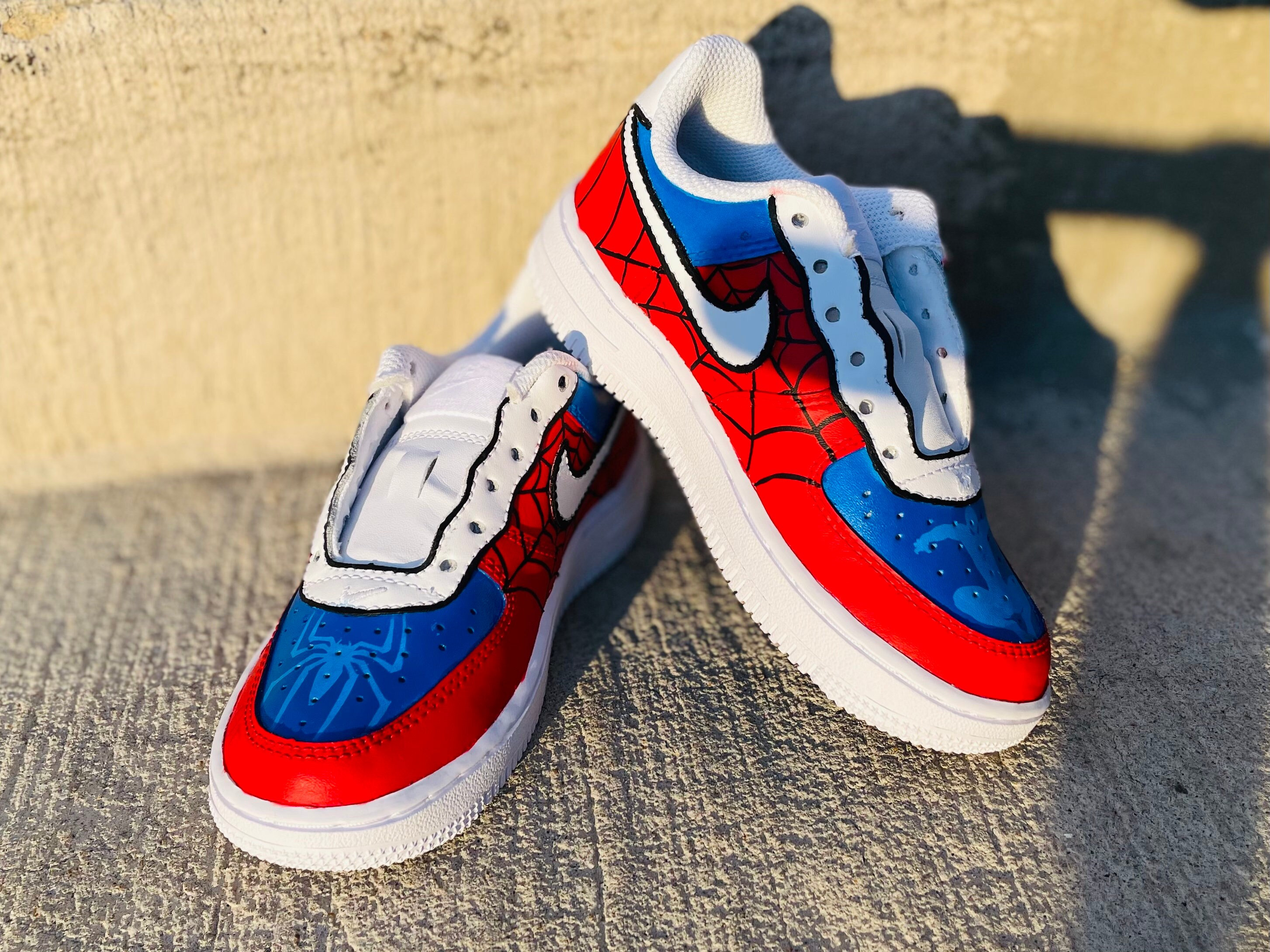 Spiderman Nike Shoes - Etsy