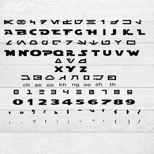 Aurebesh & Star Wars Font SVG Bundle / Cut File / Cricut / Inkscape / Design Space