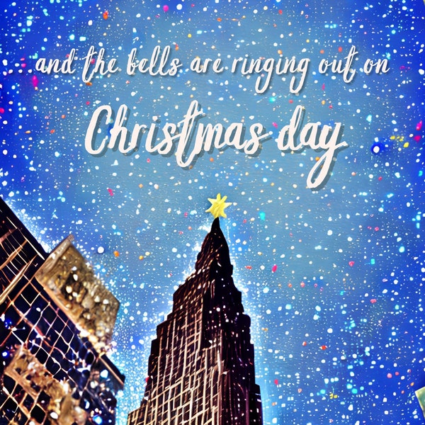 Fairytale of New York City - Christmas Song Christmas Card Greeting Card