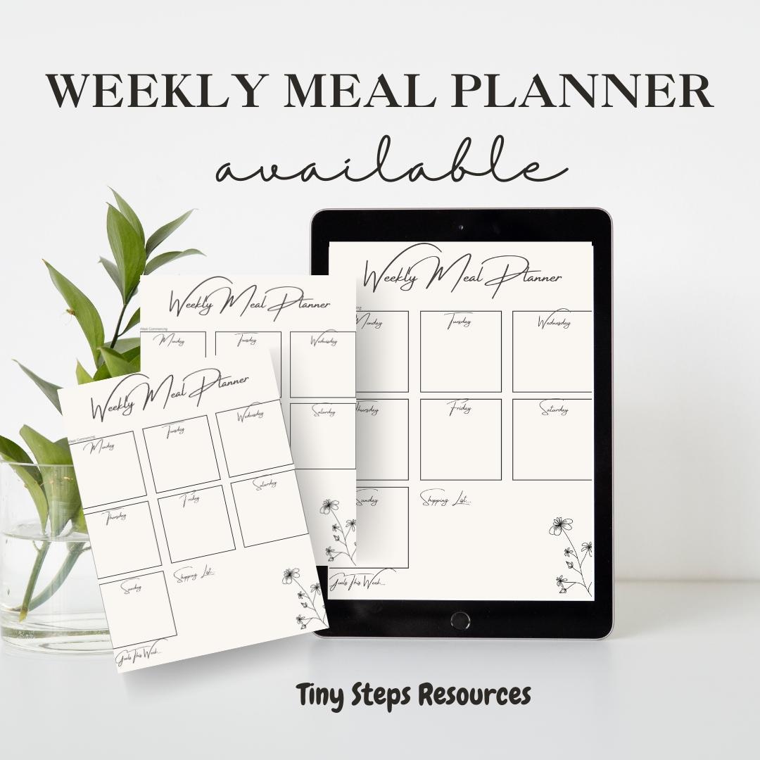 Weekly Meal Planner Printable - Etsy Australia