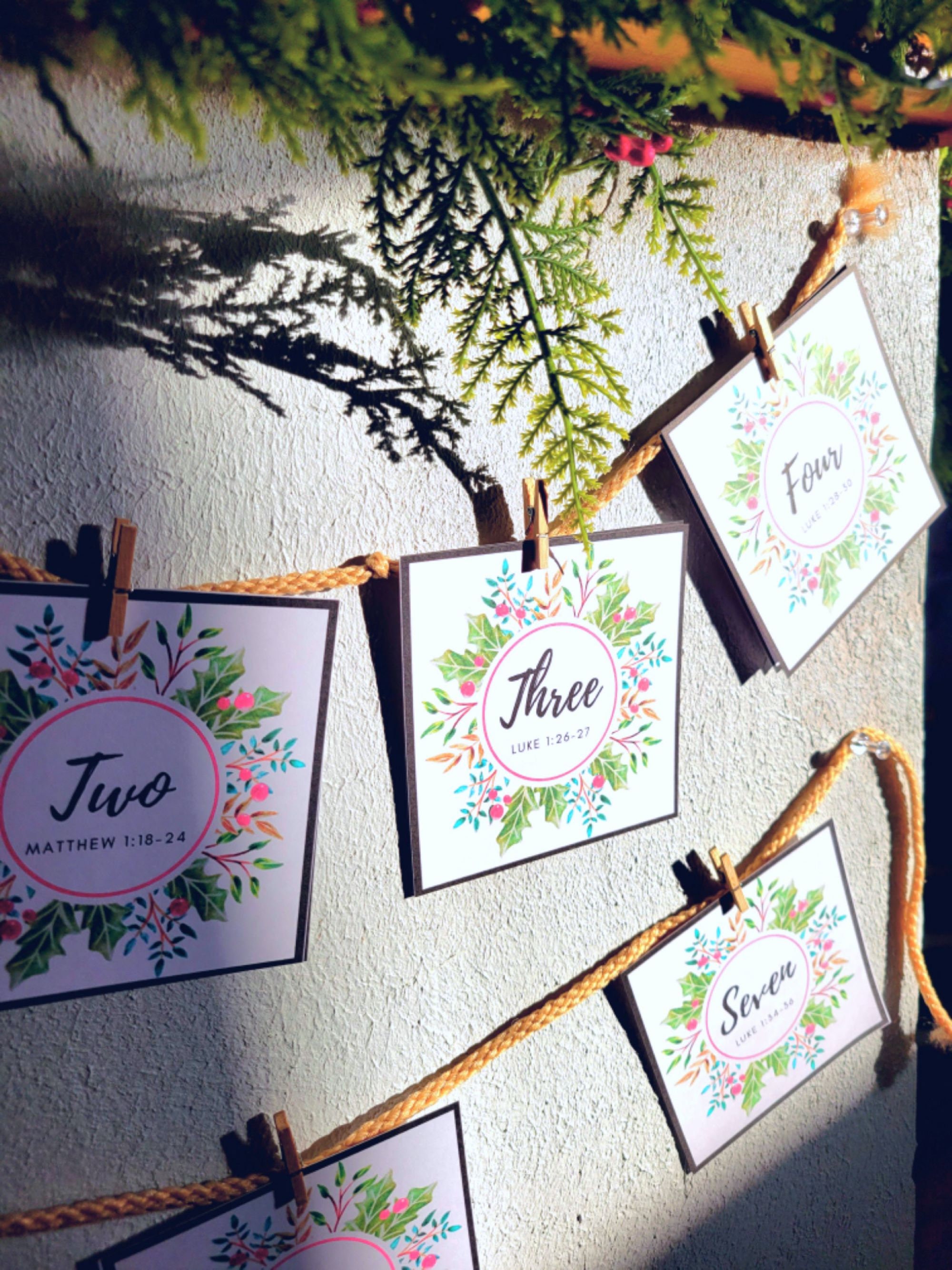 Printable the Story of Christmas Advent Calendarbible Advent Cards for