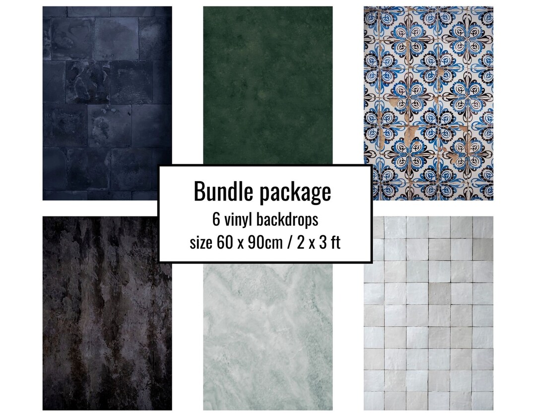 Backdrop Bundle of 6 Backdrops for Food and Product Photography and ...