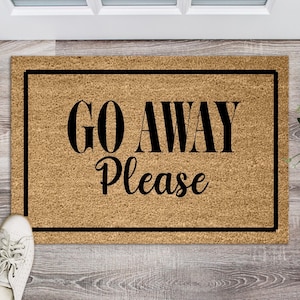 GO AWAY Doormat