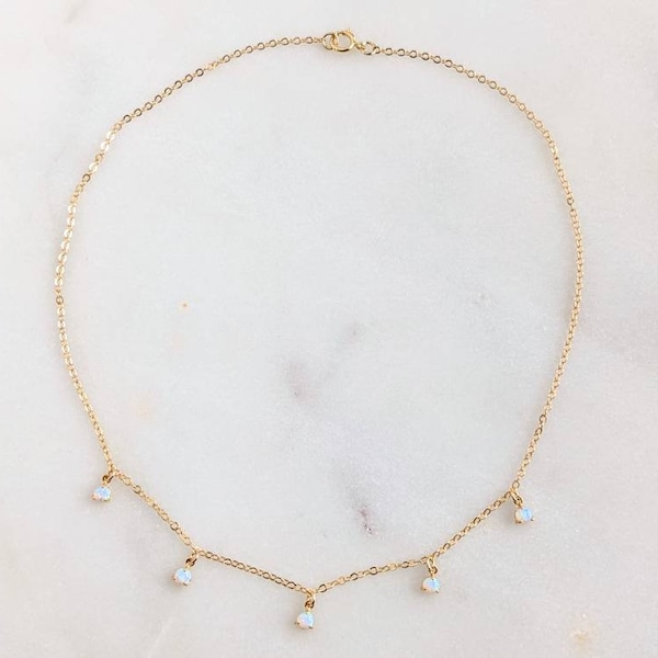 Opal Necklace - Etsy