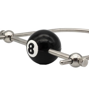 Billiard Ball Gag with Steel Bar image 2