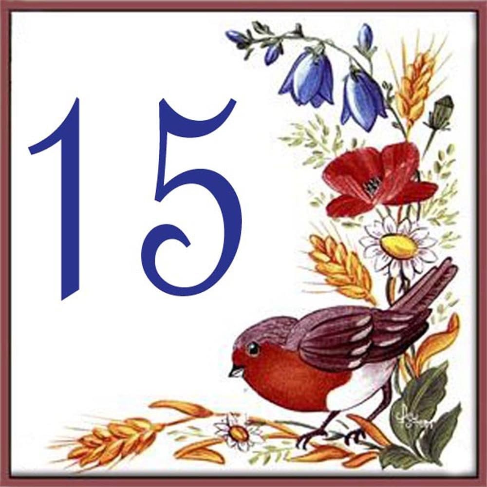 Plaque de Maison avec Numéro Rue Personnalisé Réf. Fm61