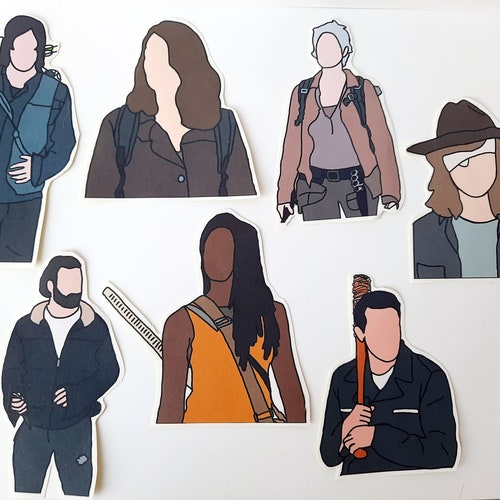The Walking Dead Sticker Pack. Matte Vinyl Stickers. Sticker Etsy