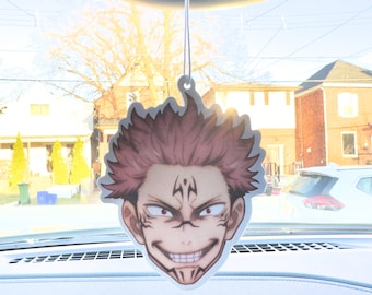 Doppelseitiger Anime Lufterfrischer, JJK Auto Dekor, Anime Geschenk