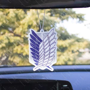 Wing Shield I Scouts I Anime Air Fresheners, weeb car decor