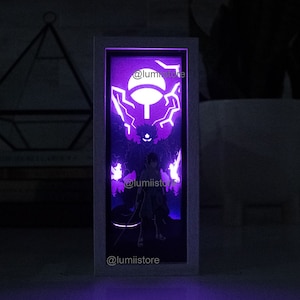 Anime Lightbox | Anime inspired night light | anime inspired LED light box | anime gifts