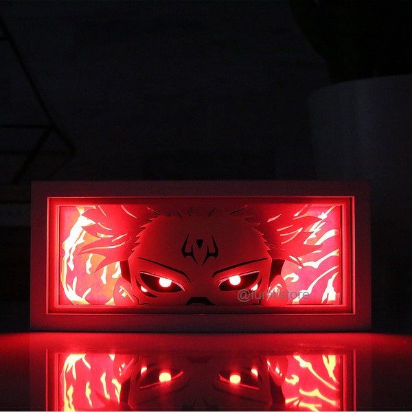 Anime Lightbox | Anime inspiriertes Nachtlicht | Anime inspirierte LED Lichtbox | Anime Geschenke