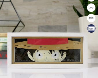 Plantilla de caja de luz de anime para proyectos de Cricut (hazlo tú mismo), Silhouette Studio y corte láser.