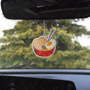 Ramen I Anime Air Freshener, Japanese Kawaii Car Accessory