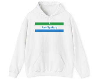 Family Mart Japan Unisex Hoodie Souvenir, Cozy Pullover for Casual Outings, Perfect Gift for Family Events, Streetwear, Everyday Comfort