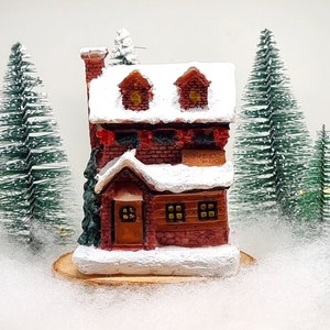 Christmas village mini house, mini bakery, Christmas village, Village construction,  Christmas Decor, 2022 Navidad Natal Gift